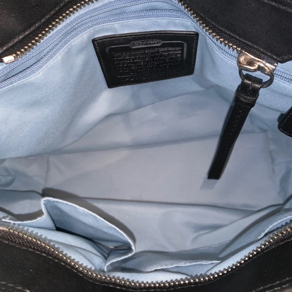 Coach Soho Pleated Black Soft Bag Tote - Picture 7 of 8